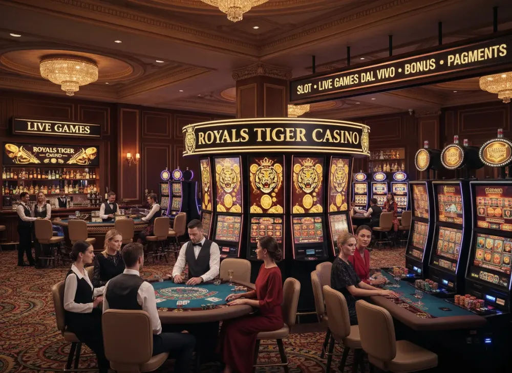 Royals Tiger Casino – slot, giochi dal vivo, bonus e pagamenti